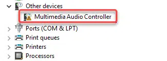 Multimedia Audio Controller Driver Latest Download Free
