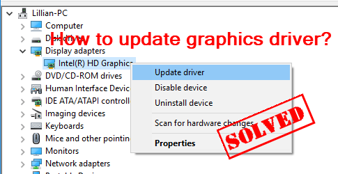how to update graphic card drivers