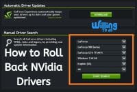 How to Roll Back Nvidia Drivers